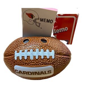 Vintage Arizona Cardinals ceramic memo caddy